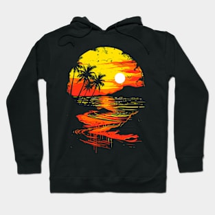 Summer Sunrise Dark Hoodie